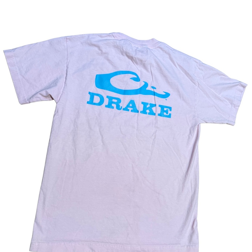 Drake Pink Logo T Shirt Medium Cotton Surf Skate Streetwear Graphic Tee - Picture 2 of 6